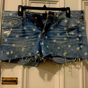 Lucky Brand Star Cut-off shorts, size 6/28
